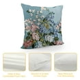 thumbnail image 4 of Awypu  Spring Throw Pillow Covers with Flowery Hydrangea and Leaves Daily Home Decorative,Home Sofa Cushion Case with Zipper, Pack of, 4 of 5