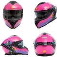 thumbnail image 5 of Casco para Motocicleta Bluelander de Doble Visera con Certificación ECE, Rosa, Talla S, 5 of 5