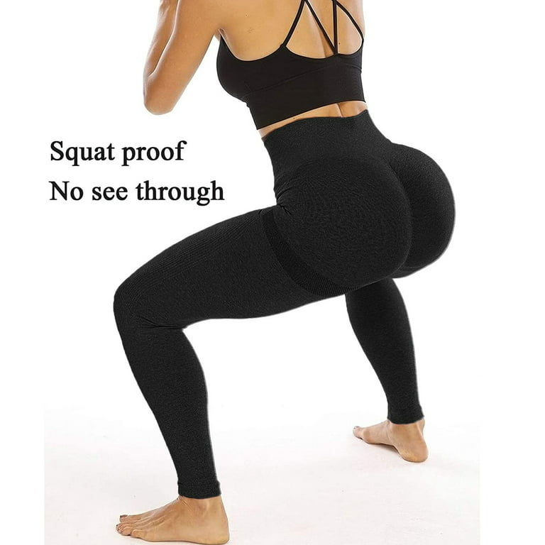 Women Yoga Leggings Pants Butt Push Up Gym Seamless Workout