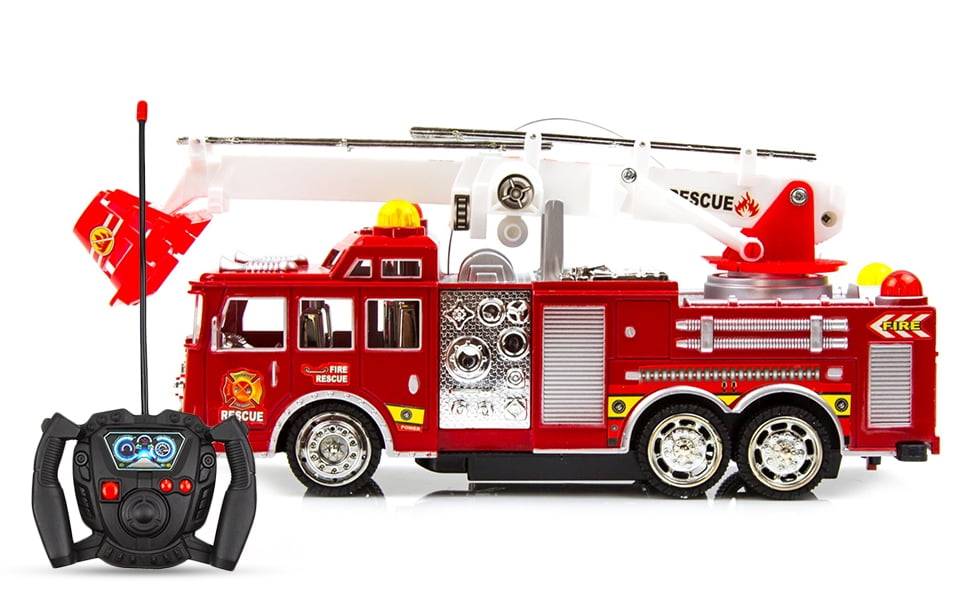 Toysery Remote Control Fire Truck Toy, Realistic Rc Trucks, 54 OFF