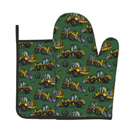 

Vsdgher Scraper Oven Mitts and Pot Holders 2 pcs Set High Heat Resistant Kitchen Oven Glove for Baking and Cooking