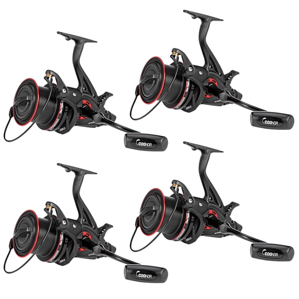 Coonor 4X Nfr9000 + 8000 Carrete de Pesca con Doble Carrete Coonor Nfr9000+8000 Carrete de Pesca Giratorio Carrete de Pesca con Manejar Izquierdo / Derecho Plegable