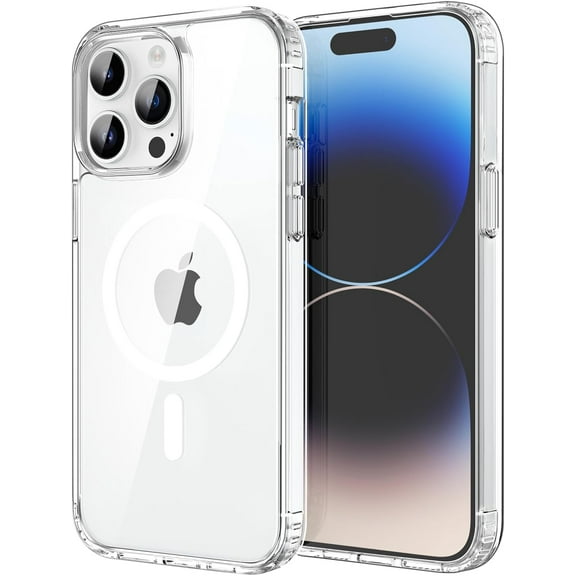 Case for iPhone 14 Pro Max 6.7 inch-Compatible with MagSafe & Car Phone Mount,Not Yellowing Anti-Scratch (Clear)