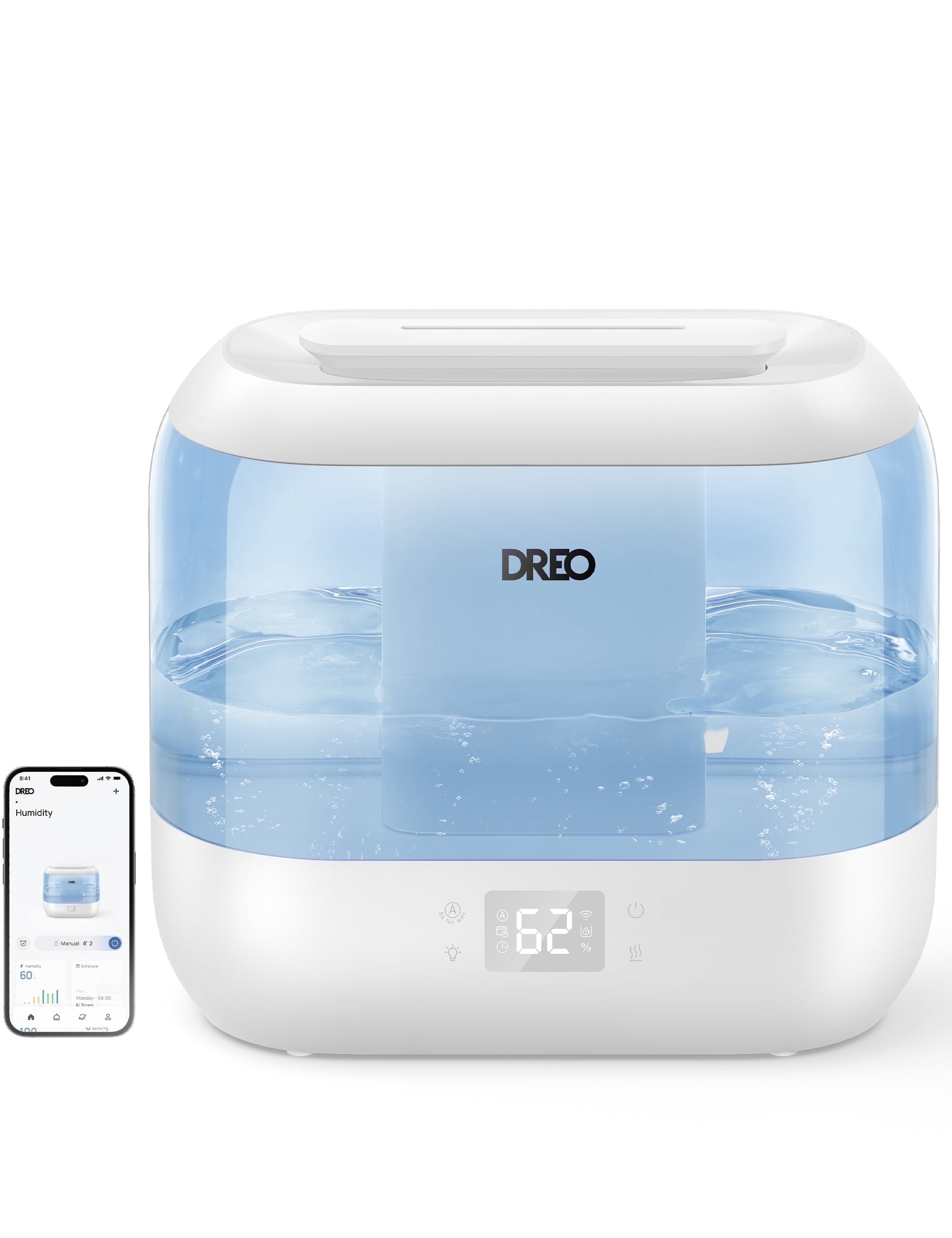 DREO Smart 4L Cool Mist Humidifier With Nightlight