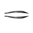 thumbnail image 3 of For 5series F10 F11 Later Stage 15-17 Carbon Fiber Front Headlight Cover Garnish Strip Eyebrow Cove, 3 of 5