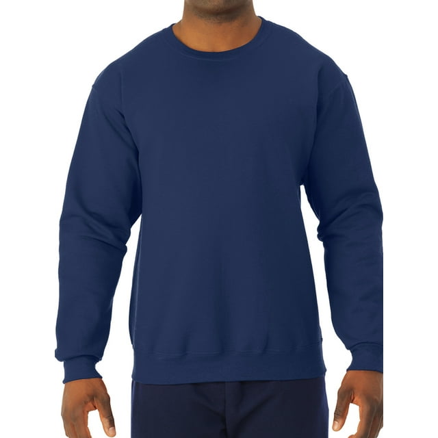 Jerzees Chandails en Molleton et Chandails à Capuchon en Molleton NuBlend pour Hommes, Chandail en Molleton-Marine, Moyen