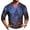 Blue_008, variant on Halloween Shirts for Men Casual Funny Pumpkin Print Loose 3/4sleeve Crew Neck Shirts 2026 New Trendy Comfortable Vintage Lightweight Top Black S