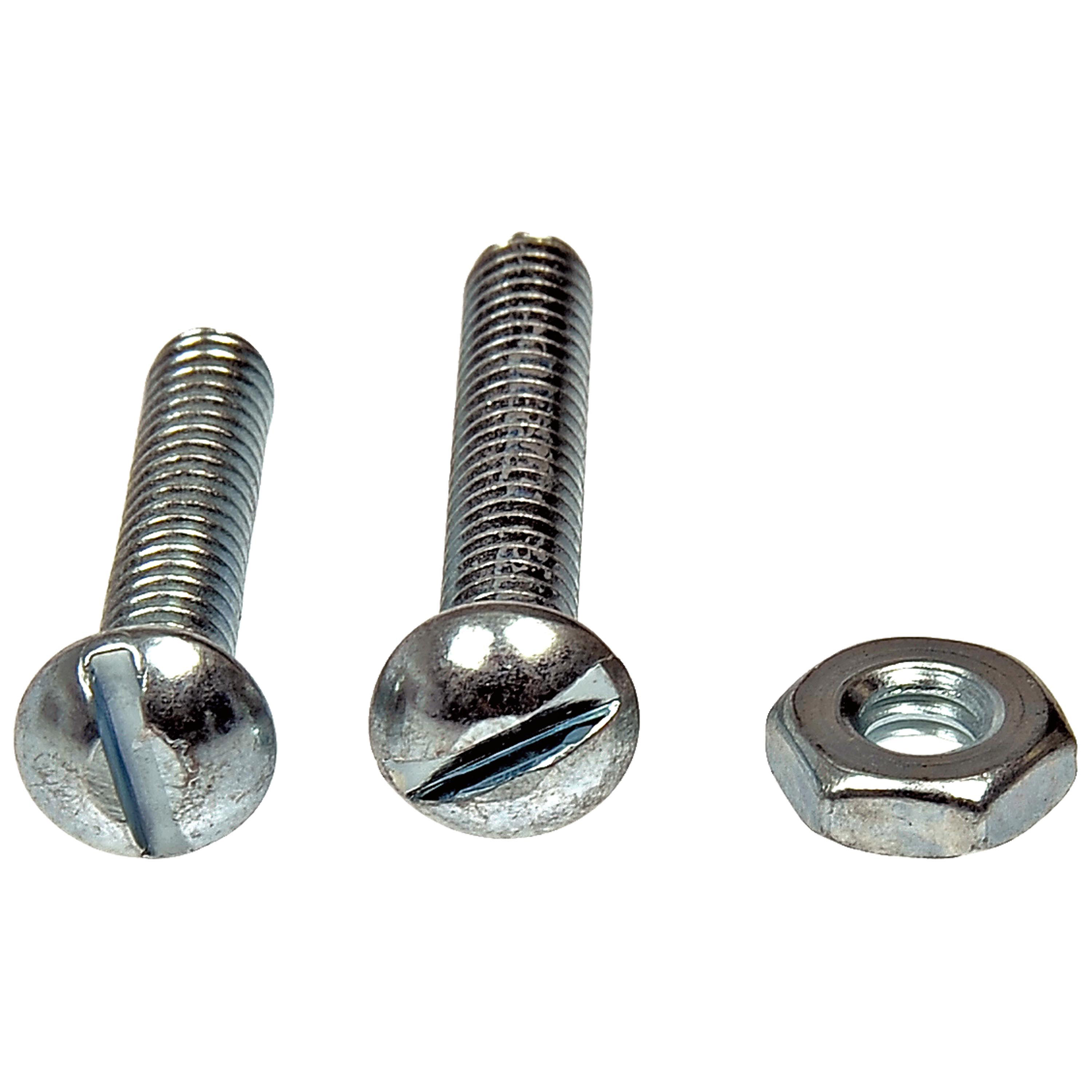 Dorman 784-602D Machine Screw With Nuts - 3/16 In.-24 X 1 In., 1-1/4 In. (Pack of 12)
