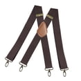thumbnail image 3 of Tirantes para hombre, estilo vintage, duraderos, fuertes, grandes, altos y elásticos. café, 3 of 9