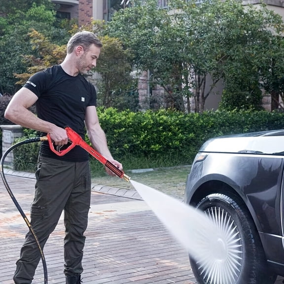 4000PSI High Pressure Car Power Cleaning Spray Stick Gun with 36" Replacement Wand Extension,5 Nozzle Tips,M22 Fittings - Professional Car Wash Pressure Washer Spray Gun with Adjustable Water Flow