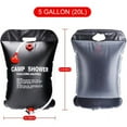 thumbnail image 3 of Portable Shower Bag PVC Travel Wash Kit 5 gallon/20L for Outdoor Travel, 3 of 11