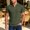 Army Green, variant on KLHDSF Men's Textured Knit Polo Shirts 1/4 Zipper Shirts Short Sleeve Casual Lightweight Golf Shirt Army Green L