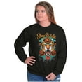 thumbnail image 4 of Stay Wild Tiger Head Rose Tattoo Sweatshirt for Men or Women Brisco Brands M, 4 of 6