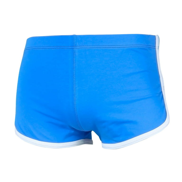 Aayomet Captain Underpants Mens Breathable Underwear Cotton Boxer Briefs  For Men Pack Elastic Soft Trunks,Sky Blue L 