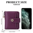 thumbnail image 6 of FALAN MULE Wallet for Women Leather Small RFID Blocking Bifold Zipper Pocket Card Holder with ID Window, 6 of 7