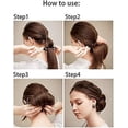 thumbnail image 5 of Rizador de plástico negro para hacer moños, soporte para el cabello, herramienta para trenzar moños mágicos, accesorios de peluquería para mujeres, 5 of 5