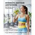 thumbnail image 5 of 2-in-1 Ice Maker Water Bottle, Silicone Ice Cube Tray Cup with Built-in Straw, Portable Press Type Freezer Mold for Gym Office Travel (1 PC), 5 of 7