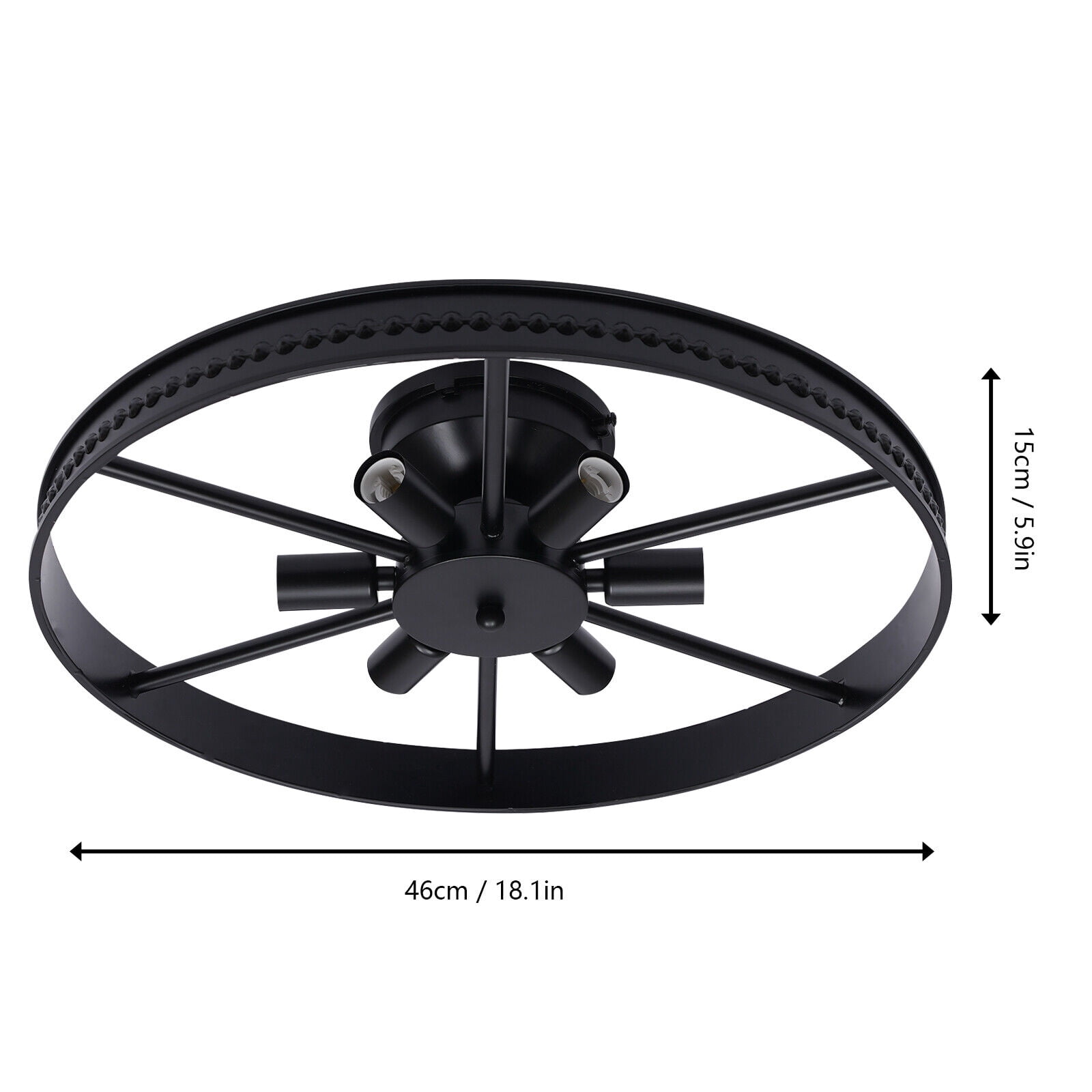 Black Round Light Fixtures Ceiling Mount, Ceiling Lights for Bedroom, Kitchen, Bathroom, Ceiling Light
