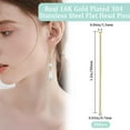 thumbnail image 2 of 304 Stainless Steel Flat Head Pins for Jewelry Making Real 16K Gold Plated 35x0.7mm 21 Gauge Head: 1.5mm about 200pcs/box, 2 of 9