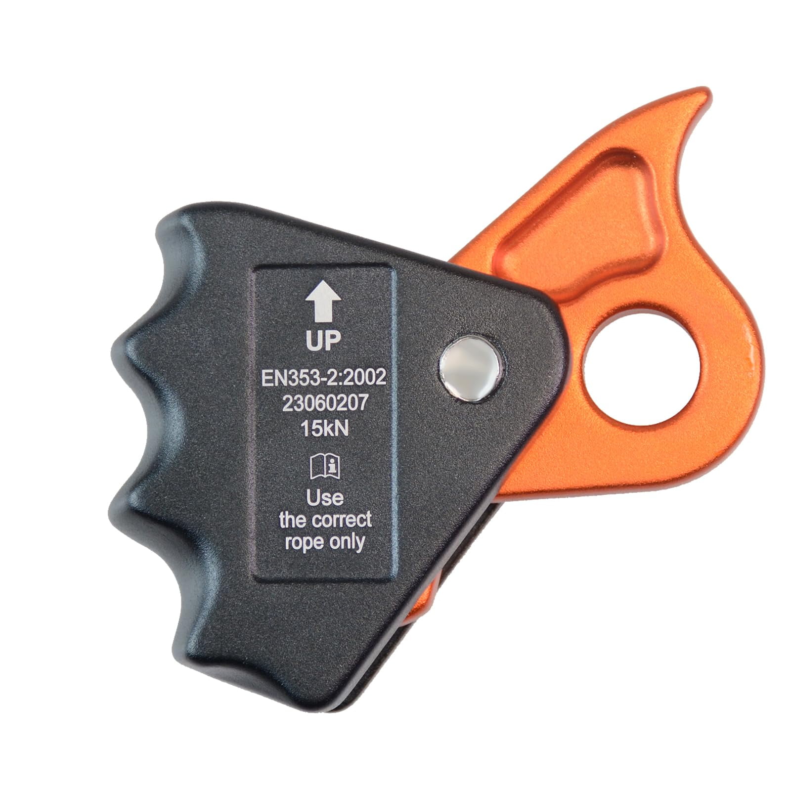 Detachable Climbing Ascender 15 KN Rope Grab Ascender, Flip Line Adjuster, Fall Protection Belay Device for Rock Climbing Tree Arborist, Fit for 11~13 MM Rope