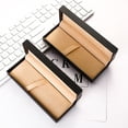 thumbnail image 1 of FOMIYES Plumas Fuente De Cuero Negro Con Interior Que Y, 1 of 8