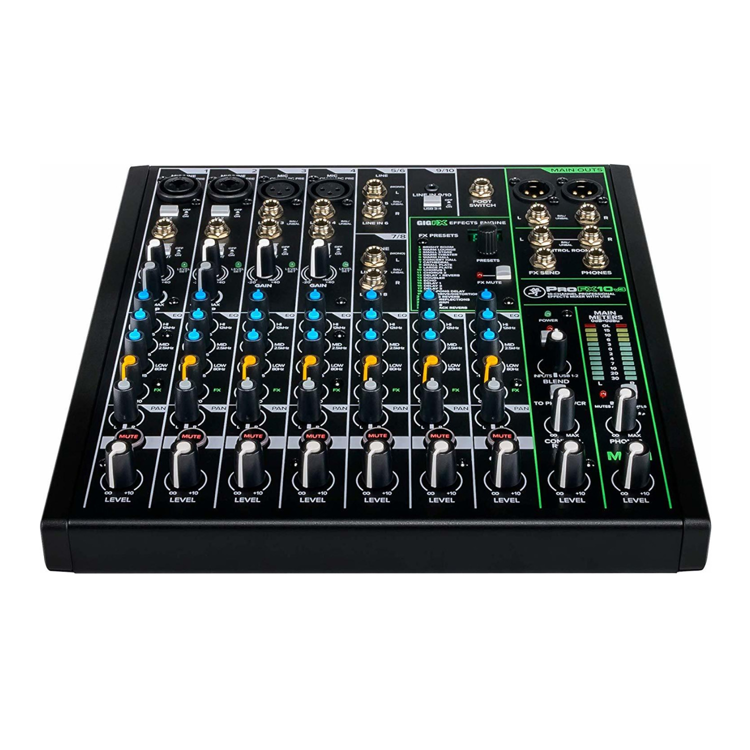 Mackie ProFX Series, Mixer - Unpowered, 10-Channel w/USB (ProFX10v3) - image 2 of 5