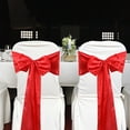 thumbnail image 4 of Chair Ribbon Bow Strap Wedding Banquet Party Event Decoration Chair Bow Tie Chair Bow/ Chair cover back flower bow ribbon chair back flower 17cmX275cm C, 4 of 4