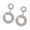 Silver, variant on Elegant Hollow Round Rhinestones Earrings Comfort Wear Day to Night Versatile Jewelry
