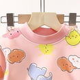 thumbnail image 6 of Quealent Infant Baby Boy Fall Clothes Set Funny Sweatshirt Pant Outfits Toddler Winter Outfits Long Sleeve Cute Print Sweatshirt Pants Clothing set (Light Pink, 9-12 Months), 6 of 7