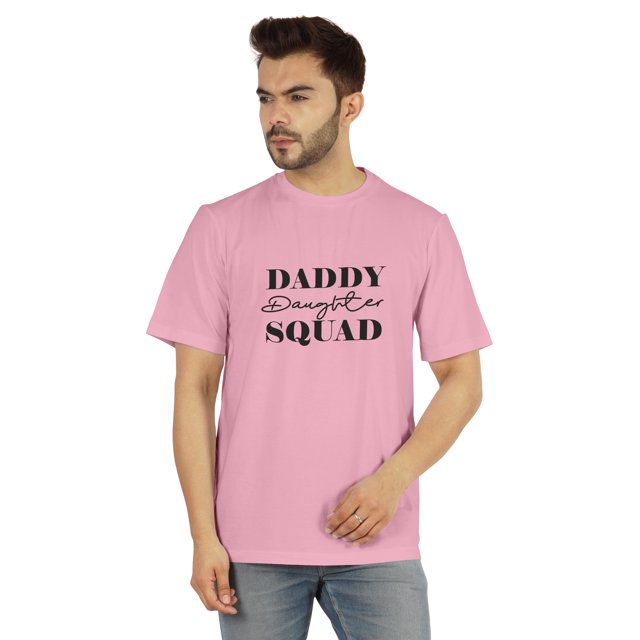 Inkmeso T-shirt Graphique Imprimé pour Hommes Daddy Daughter Squad€ T-shirt Col Rond Tee pour Pères / Papa