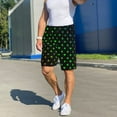 thumbnail image 6 of Tideii Poker Shapes Print Men's Short Pajama Pants, Elastic Pocket Summer Pajama Pants Sleepwear, Lounge Pants-Medium, 6 of 6