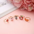 thumbnail image 6 of Peaoy Multicolor Cartoon Adjustable Rings, Fashion Jewelry, 0.59 in, 36 Count, 6 of 6
