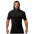 thumbnail image 2 of Save On Summer Sun Protection Hoodie Shirts for Men Trends Lightweight Short Sleeve Tops Pullover Sweater Blouses Ultra Soft Slim Fit Tee Shirts Hiking Outdoor Track Clothes, 2 of 6
