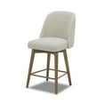 thumbnail image 6 of Better Homes & Gardens Springwood Swivel Barstool, Light Honey, Set of 2, 6 of 7