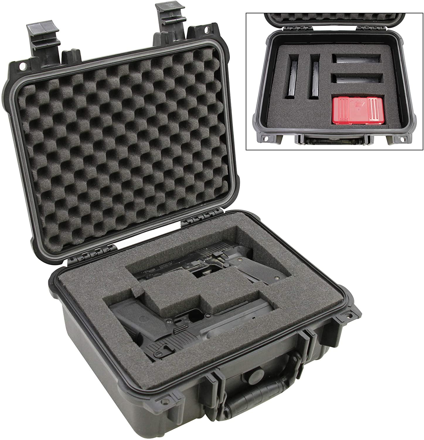 CM Hard Gun Case for Pistols Waterproof Handgun Pistol Case in Foam Case Only 