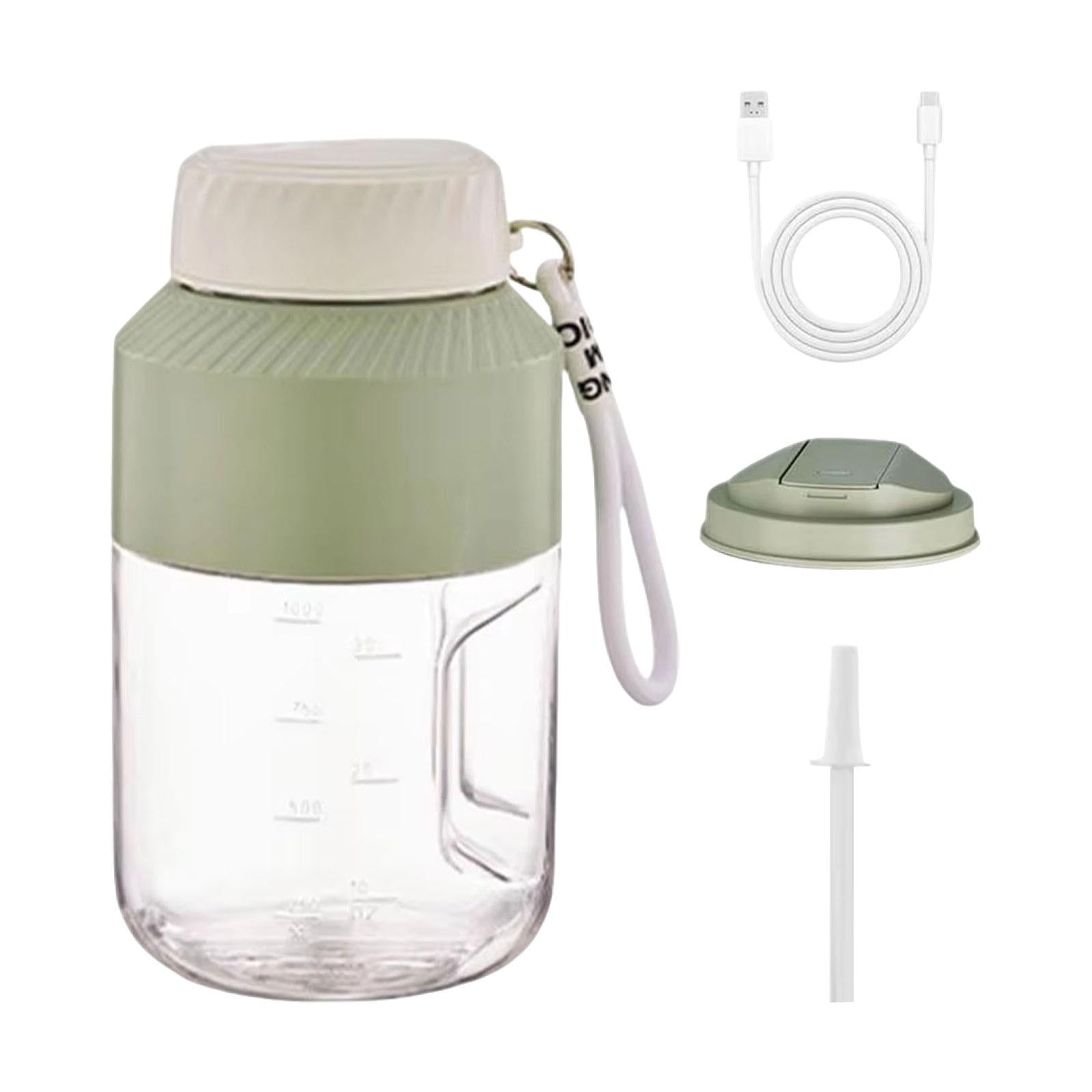 Esquirla Portable Juicer Blender Sports Bottle Multifunctional for Sports Office Double Lid
