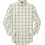 Men's Long-Sleeve Windowpane-Plaid Shirt
