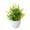 Yellow, variant on MOQIN Artificial Potted Small For Shelf Green In White Plastic Pot For Home Bathroom Decor Rainbow Roses Artificial Flowers