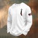 thumbnail image 2 of Camisetas de Manga Larga para Hombres Blusa de Cuello Redondo, Manga Larga Cómoda de Poliéster para el Uso Diario, 2 of 3