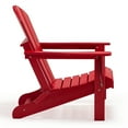 thumbnail image 6 of Westin Outdoor Braxton Folding Plastic Adirondack Chair (Set of 4), Red, 6 of 16
