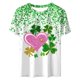 thumbnail image 4 of Camisetas Casuales de Manga Corta con Cuello de Tripulación Impresa de San Valentín Tee Gráfica Ligera Top 95% Poliéster 5% Elastano para el Uso Diario, Camiseta de Moda Cómoda, 4 of 8