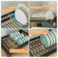 thumbnail image 2 of CACAGOO 2-Tier Dish Drying Rack - Adjustable Drying Rack w/Large Capacity, Space-Saving Dish Rack for Kitchen Counter, 2 of 9