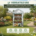 thumbnail image 6 of 4 Tier Mini Greenhouse - Portable Greenhouse with Locking Wheels and PVC Cover for Indoor or Outdoor - 27 x 19 x 63-Inch Green House by, 6 of 8