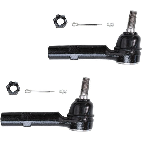 Detroit Axle - 2 Front Outer Tie Rods for 2009-2017 Chevy Traverse, 2007-2016 GMC Acadia, 2007-2010 Saturn Outlook Outer Tie Rod Ends Replacement