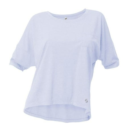 Soffe 1756VFTHTLRG Junior Dolman Short Sleeve, Feather Heather - Large