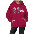 thumbnail image 2 of WEAIXIMIUNG Robe Sweat à Capuche pour Femmes, Décontractée, Col Rond, Poche, Chapeau de Noël Imprimé, 2 of 3
