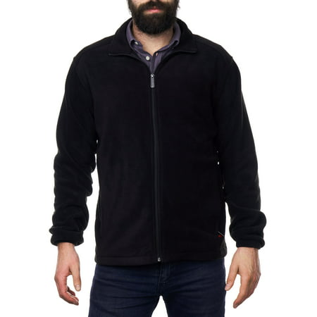Alpine Swiss Trent Mens Full Zip Up Fleece Jacket Soft Casual Warm Zipper (Best Mens Casual Coats)