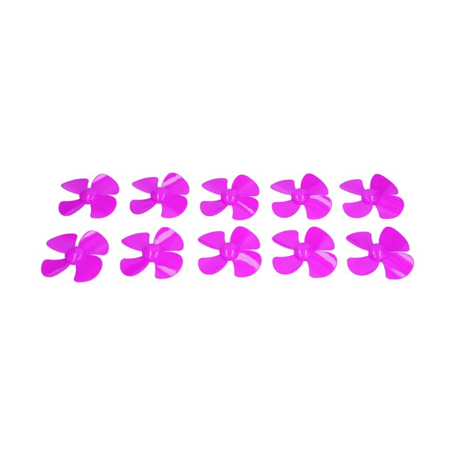 10 piezas de hélice de 4 palas de 100 mm, modelo de juguete para bricolaje, accesorios giratorios con orificio de 2 mm XR-150Rose Red