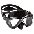 thumbnail image 1 of Visor Máscara Adulto CRESSI  Liberty Quattro Negro/Plata Cuatro Lentes Transparentes Amplia Visión, 1 of 2