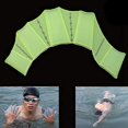 thumbnail image 2 of Swimming Rings Silicone Swimming Web Fins Hand Flippers Training Gloves, S(Green) (Color : Green), 2 of 7